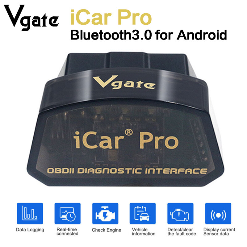 Vgate iCar Pro Bluetooth 4.0 OBD2 Code Reader OBDII Foutdiagnosetool Compatibele Auto-adapter Check Engine Light voor iOS, iPhone, Android en Windows