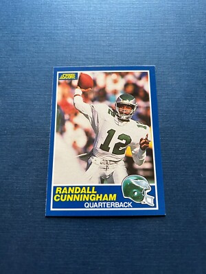 1989 Score Football Randall Cunningham #75 Set Break NM