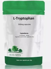 L-Tryptophan 500mg Capsules – Natural Sleep & Mood Support