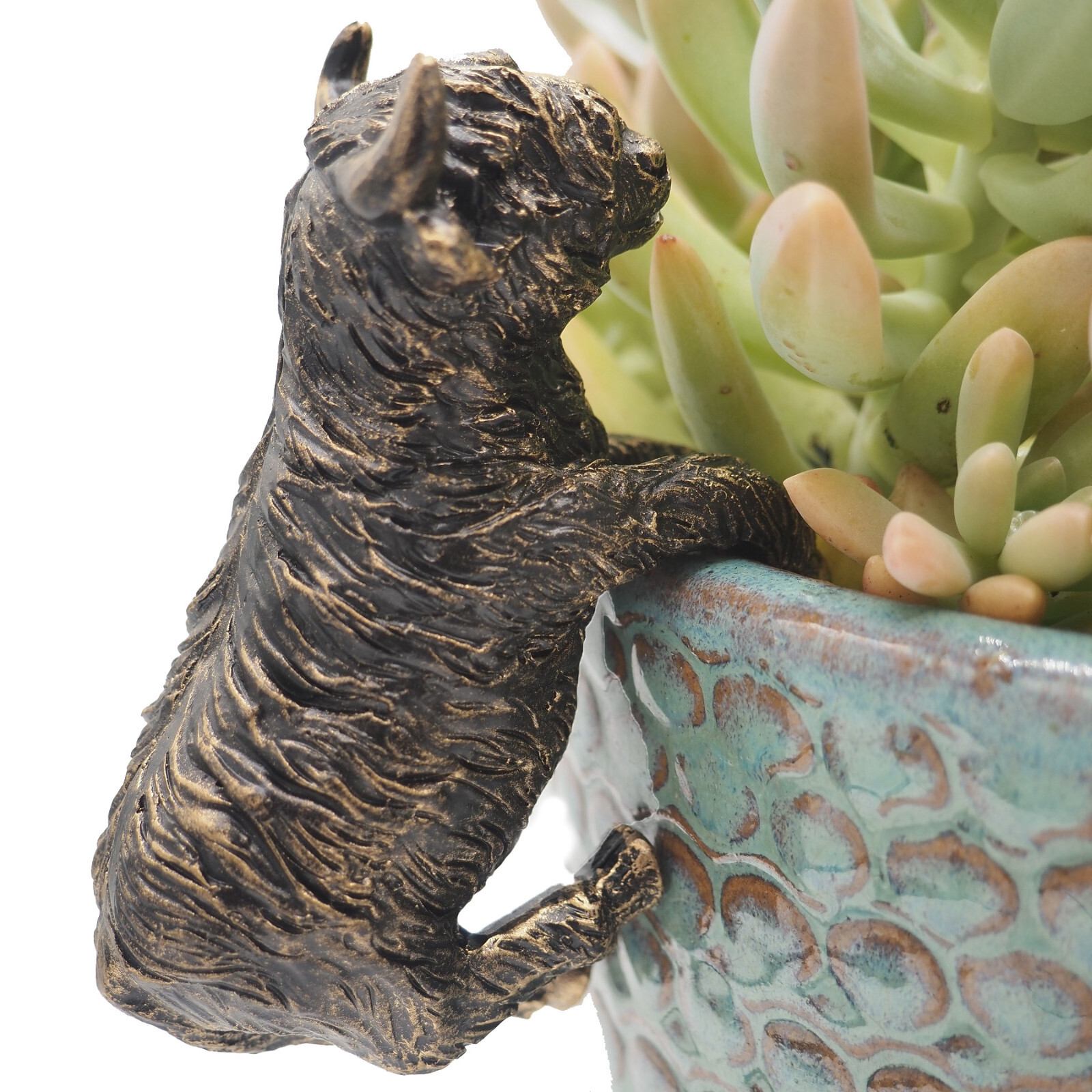 Plant Pot Buddy Garden Hanging Decorative Ornament Highland Cow Pot Buddies