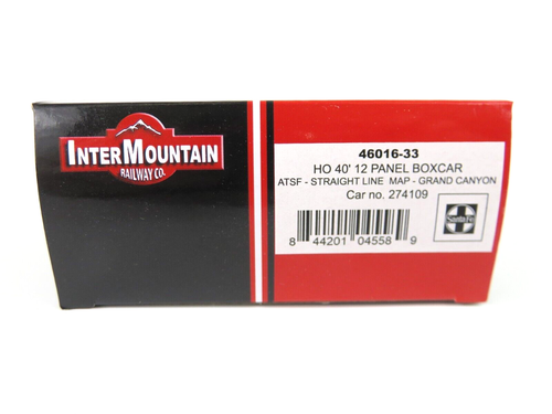 Intermountain 46016-33 HO Scale 40' 12 Panel Boxcar ATSF Santa Fe Road #274109 - Picture 4 of 5