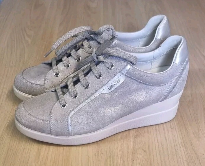Women's Geox Wedge Trainers UK Size Mint