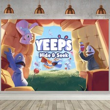 Yeeps Party Decoration Birthday Backdrop Banner Poster Background Vinyl 5x3ft