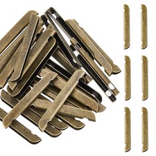 30Pcs Metal Book Corner Protector Guard Edge Cover Antique Bronze Clip Edge P...
