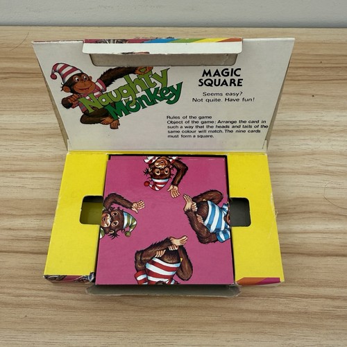 Magic Square Puzzle Vintage 9-Piece Complete Naughty Monkey And Tricksy Pirate - Picture 5 of 10