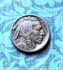 Pretty 1923 "P" Mint buffalo, "Fine" det., CRISP date and "Liberty", part. horn