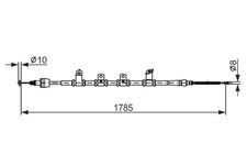 BOSCH Bremsseil Seilzug Feststellbremse 1 987 482 922 für HYUNDAI ix35 LM EL ELH
