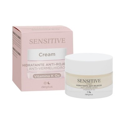 2x Sensitive Gesichtscreme - Anti-Rötungen und stärkt die Haut - Deliplus -50 ml