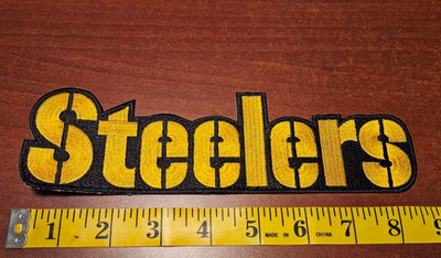 Pittsburgh Steelers Big 8 1/2'' Iron On Embroidered Patch FREE Shipping RC4