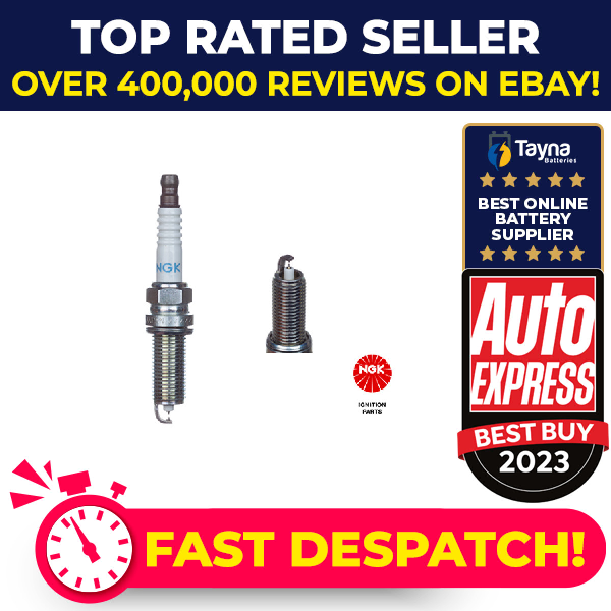 Spark Plugs Set 4x fits TOYOTA HIGHLANDER 2.5 2019 on A25A-FXS NGK 9091901289