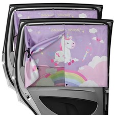 Well-designed Adaptable Stylish 2pcs Magnetic Car Shades Vehicle Window Curtains