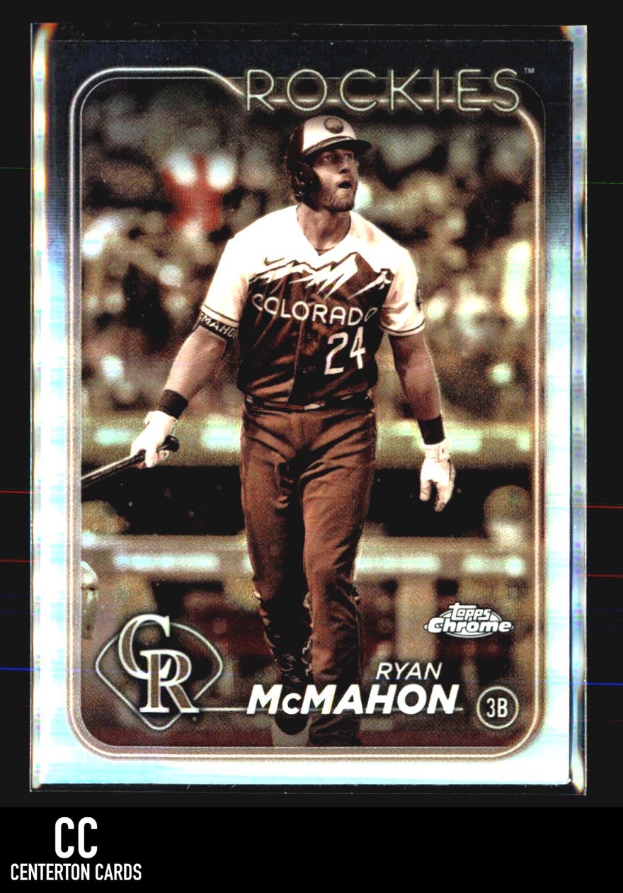 2024 Topps Chrome #299 Ryan McMahon Sepia Refractors Colorado Rockies