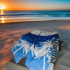 CORONA EXTRA MENS SWIM TRUNKS SIZE LARGE-SEE PICTURES FIRST