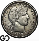 1908-O Barber Half Dollar, Better New Orleans Issue, XF+