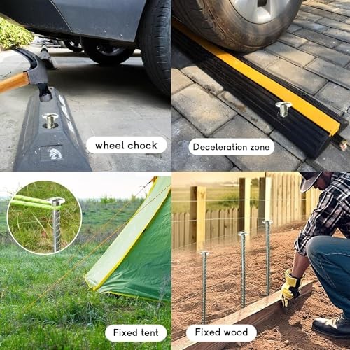 16 Inch Rebar Stakes 14 Pack - 0.5 Inch Diameter Threaded 16IN 14 Pack