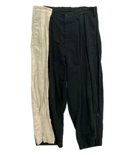 YOHJI YAMAMOTO POUR HOMME Bi-color Linen Casual Pants Size 2 Men good condition
