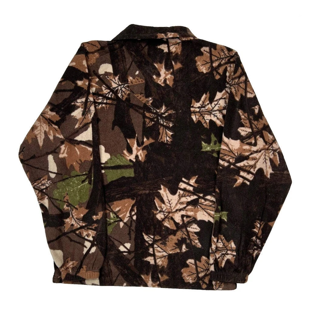 Huntrite Camo Fleece Jacket - Medium Brown Polyester
