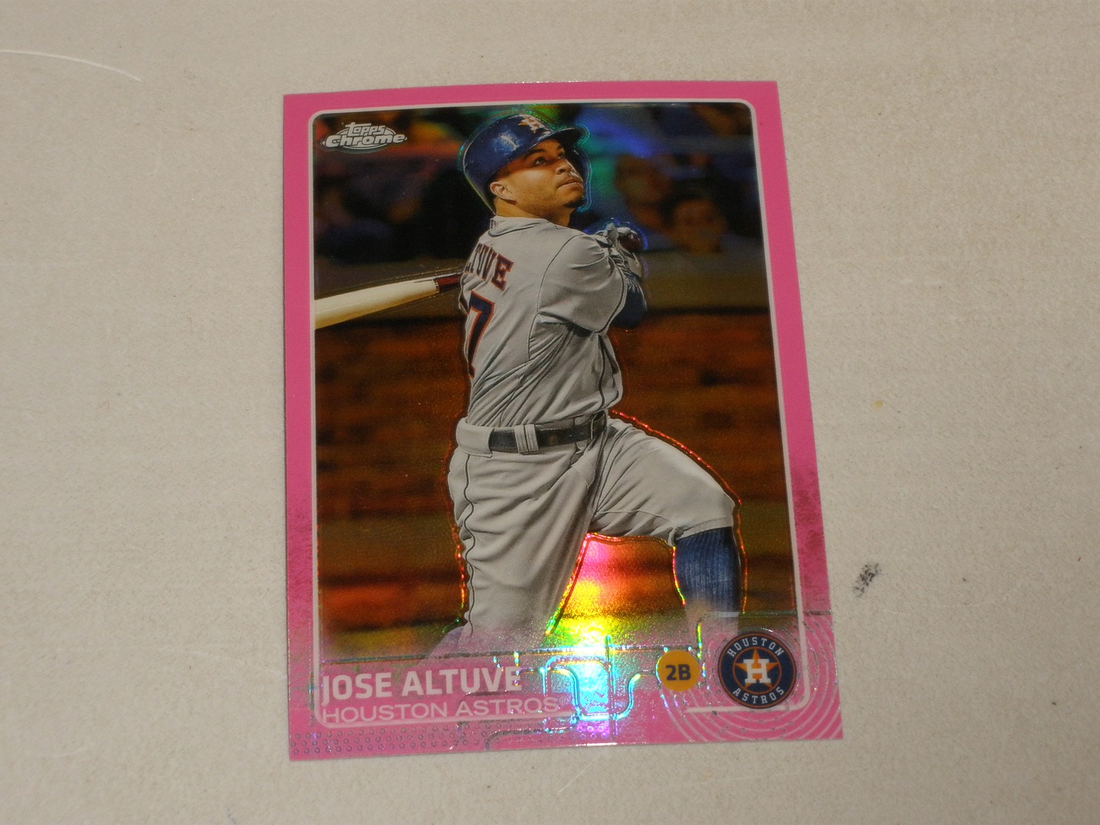 2015 Topps Chrome Pink Refractor #151 Jose Altuve B