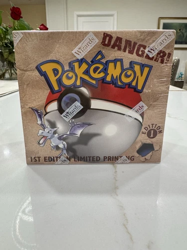 Pokemon Fossil 1st Edition Booster Box Sealed WOTC 1999 Mint
