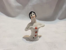Antique 1920s German Porcelain Half Doll/ Pin Cushion Doll/ Marked Germany 5857