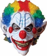 Máscara de payaso siniestro señor asesino aterrador vestido de fantasía accesorio de disfraz de Halloween