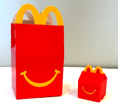 #ad LIL McDonalds Happy Meal Toys 2025 Mini HAPPY MEAL BOX RED Brand New #3 Gift $4.50