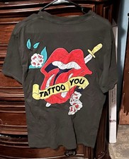 Mens Medium Gray The Rolling Stones Tattoo You Candlestick Park Graphic T Shirt