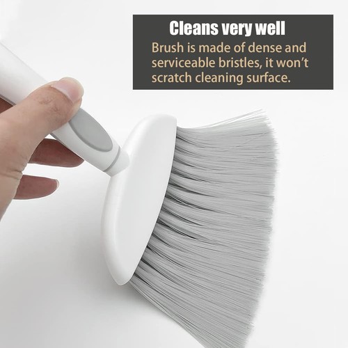 Dust pan, Mini Dustpan and Brush Set, Small Broom 1pcs, Gray  - Picture 2 of 8