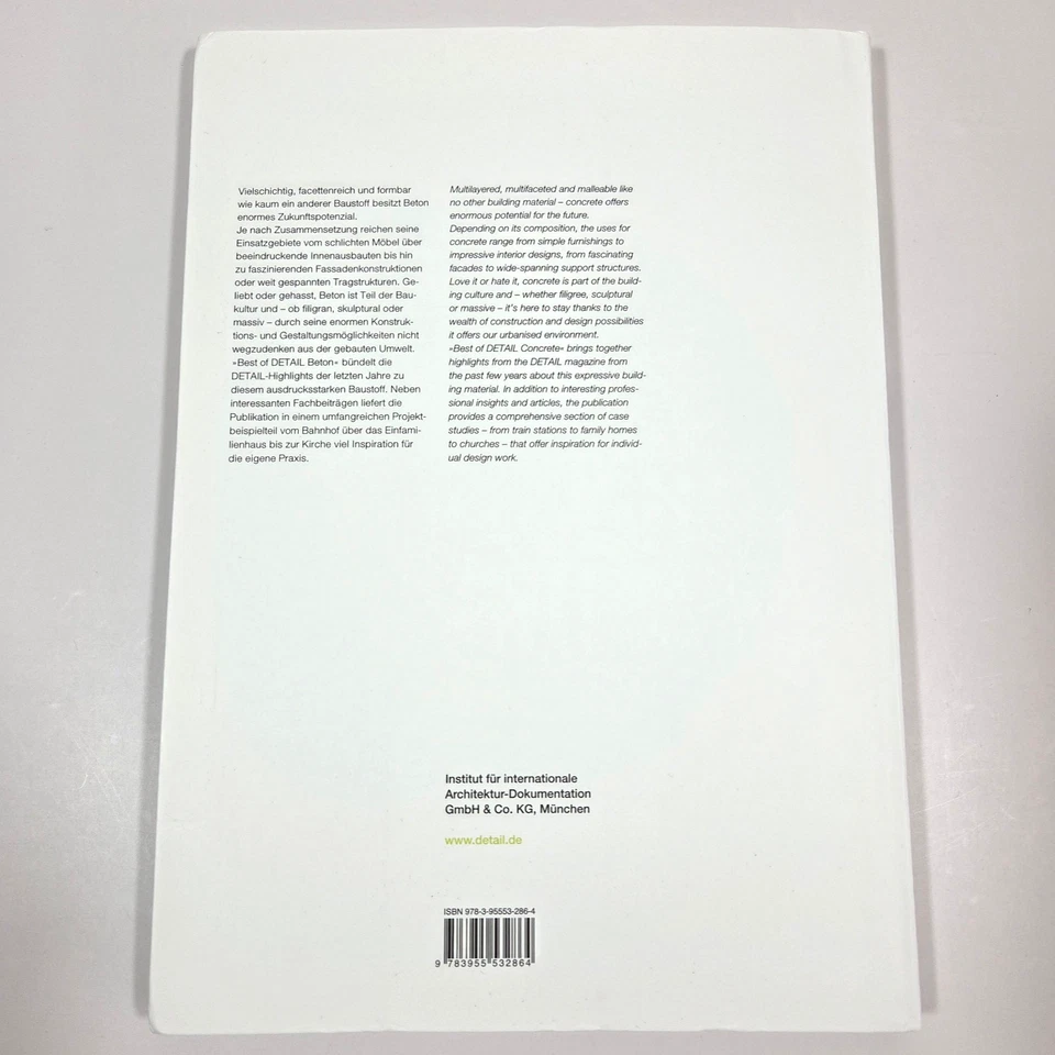 Concrete in Contemporary Architecture Illustrated PB 2016 German English DETAIL - Image 2 of 4