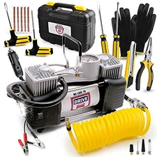 Portable 12V Tire Inflator Air Compressor, 150 PSI for Car, Truck, SUV, ATV