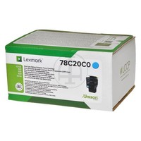 Lexmark 78C20C0 Cyan Toner (0734646649995) (78C20C0)