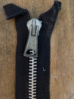 CLIX Zipper Zip Chunky silbergrau für Lederjacke Lewis Aviakit etc Metall?