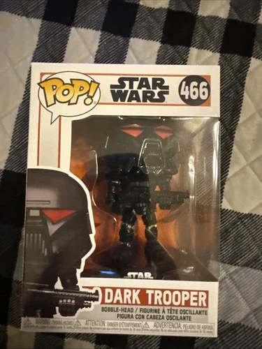 Funko Pop! Star Wars: The Mandalorian Dark Trooper Battle Figure #466
