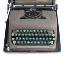 1950's SMITH-CORONA PORTABLE TYPEWRITER IN CASE W/MANUAL & ACCESSORIES-WORS-VN thumbnail