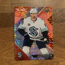 2024-25 UD Allure Hockey Jared McCann #75 Red Rainbow