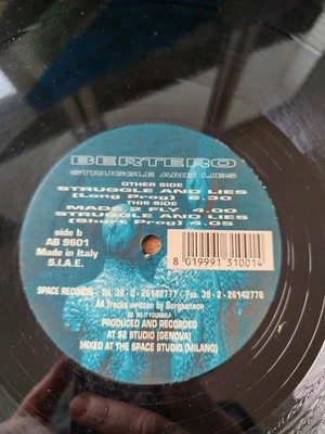 Vinyl Schallplatte LP 33 Umdrehungen Bertero Struggle and Lies Space Records 1996 #