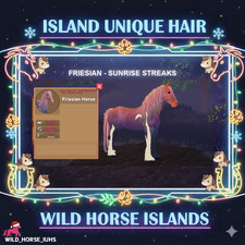 Wild Horse Islands Friesian IUH - ND, Palomino, Tobiano, Grey, Black (Discount)
