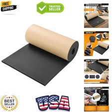Sponge Neoprene with Adhesive Foam Rubber Sheet 1/2  Thick X 16  Wide X 78  L...