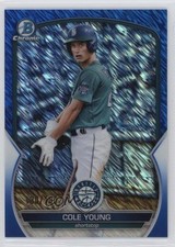 2023 Bowman Chrome Prospects Blue Shimmer Refractor /150 Cole Young #BCP-9 08fz