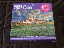 Wildflowers At Mount Rainier 1000 Piece Jigsaw Puzzle 28" x 20" New SEALED