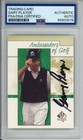 2001 UD SP AMBASSADORS OF GOLF GARY PLAYER SIGNED PSA DNA COA AUTOGRAPH HOF