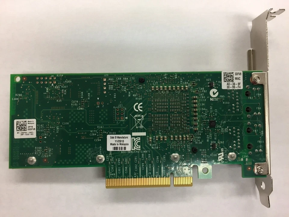 compatible Dell X540-T2 Intel Converged 2-Port 10GbE Network Adapter K7H46 3DFV8 - Image 2 of 3