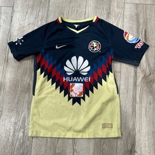 Club America Aguilas Authentic Nike Jersey Size Medium 2017-2018 Boys