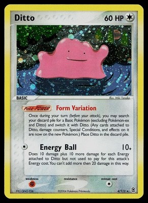 Pokemon Card - Ditto FireRed & LeafGreen 4/112 Holo Rare