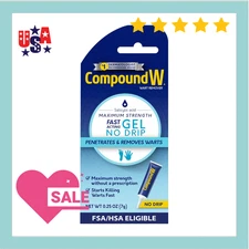 Compound W Maximum Strength Wart Remover Fast Acting Gel 0.25 OZ