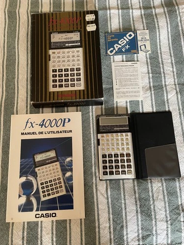 Casio fx-4000P programmable scientific calculator - with cover and original box.