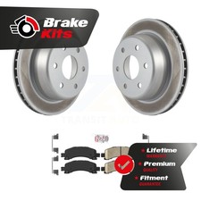 Rear Coat Brake Rotor Ceramic Pad Kit For 2003-2006 Chevrolet Avalanche 1500 RWD