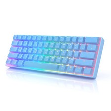 HK GAMING GK61 Mechanical Gaming Keyboard - 61 Keys Multi Color RGB Illuminat...