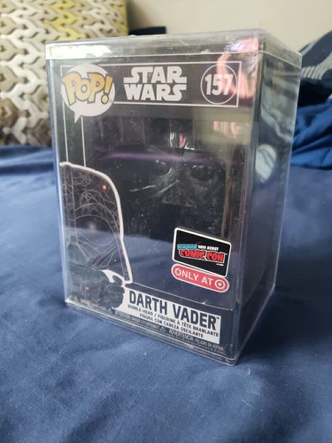 Funko Pop Star Wars Darth Vader #157 Futura 2019 Debut NY Comic Con Hard Stack