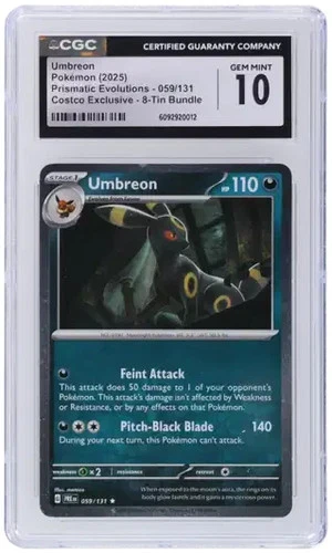 Prismatic Evolutions Umbreon Holo #59 CGC 10 GEM MINT